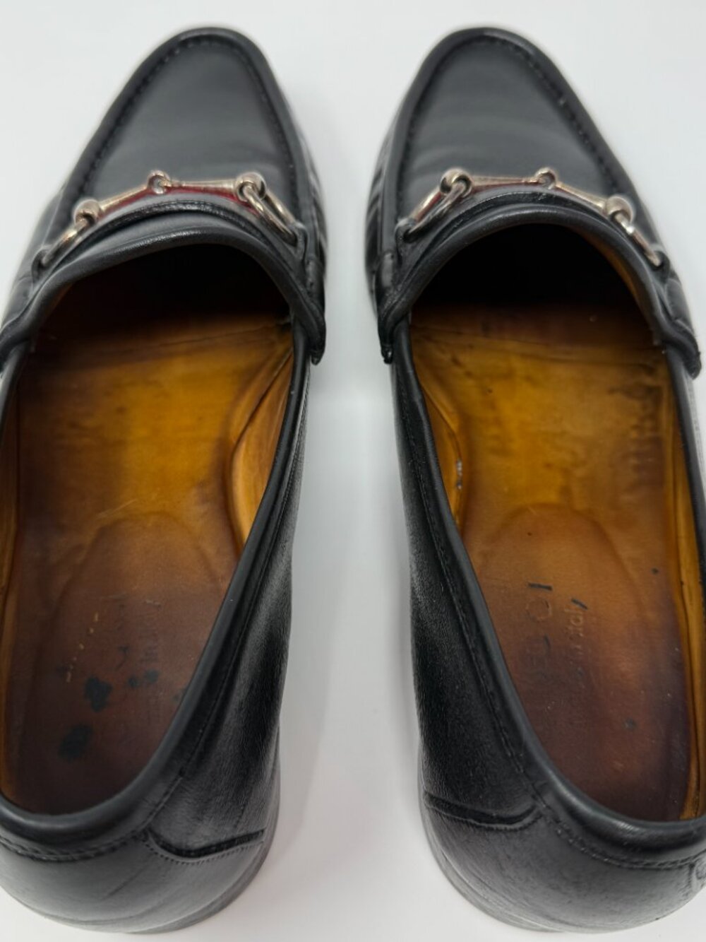 Gucci Leather Horsebit Loafers Men's 9.5 D Black Classic Designer Preppy Luxury - Picture 10 of 13